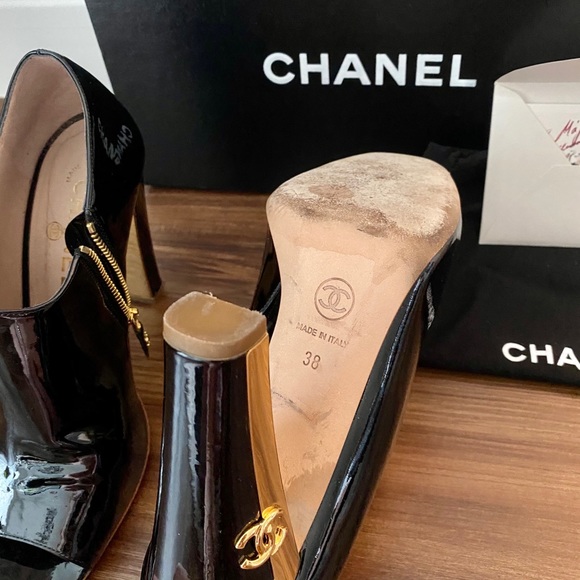 Chanel Patent Leather Booties - Picture 7 of 13